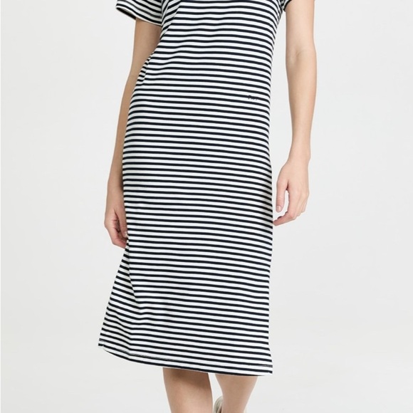 Frame Denim Black and White Striped Tee - Picture 2 of 10